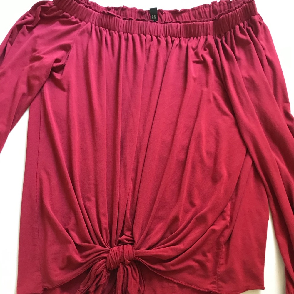 off shoulder shirt